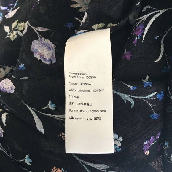 3.1 PHILLIP LIM Floral Silk Chiffon Shirt Top - Picture 9 of 10